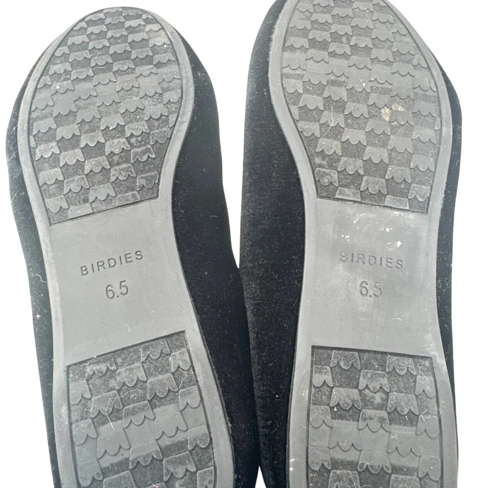 Birdies Flats The Starling Velvet Loafers Women's Size 6.5 Black